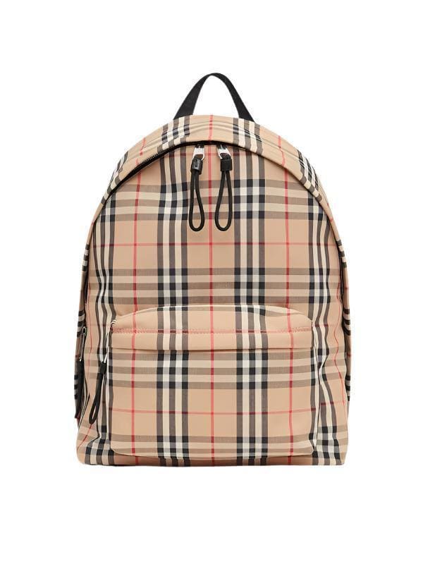 Burberry Vintage Check Nylon Backpack