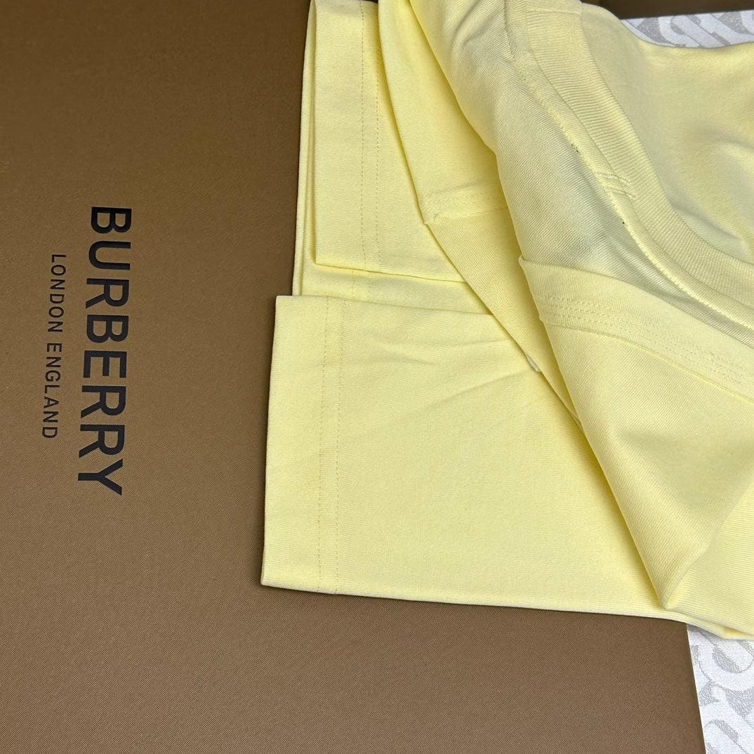 Burberry Yellow T-Shirt Without Collar