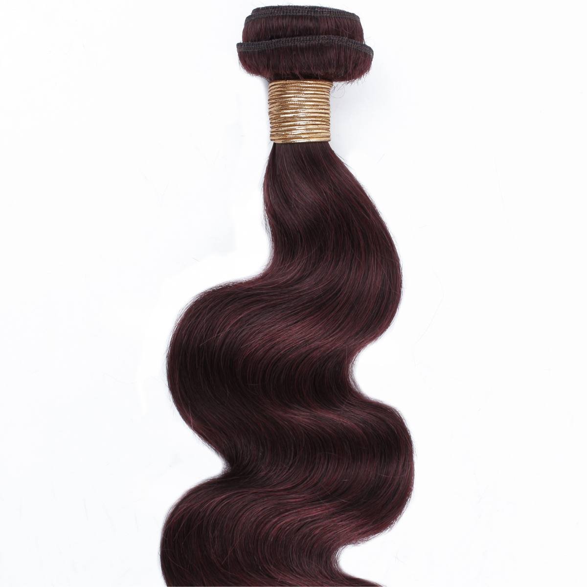 Extensiones de cabello 100% humano color borgoña Body Wave