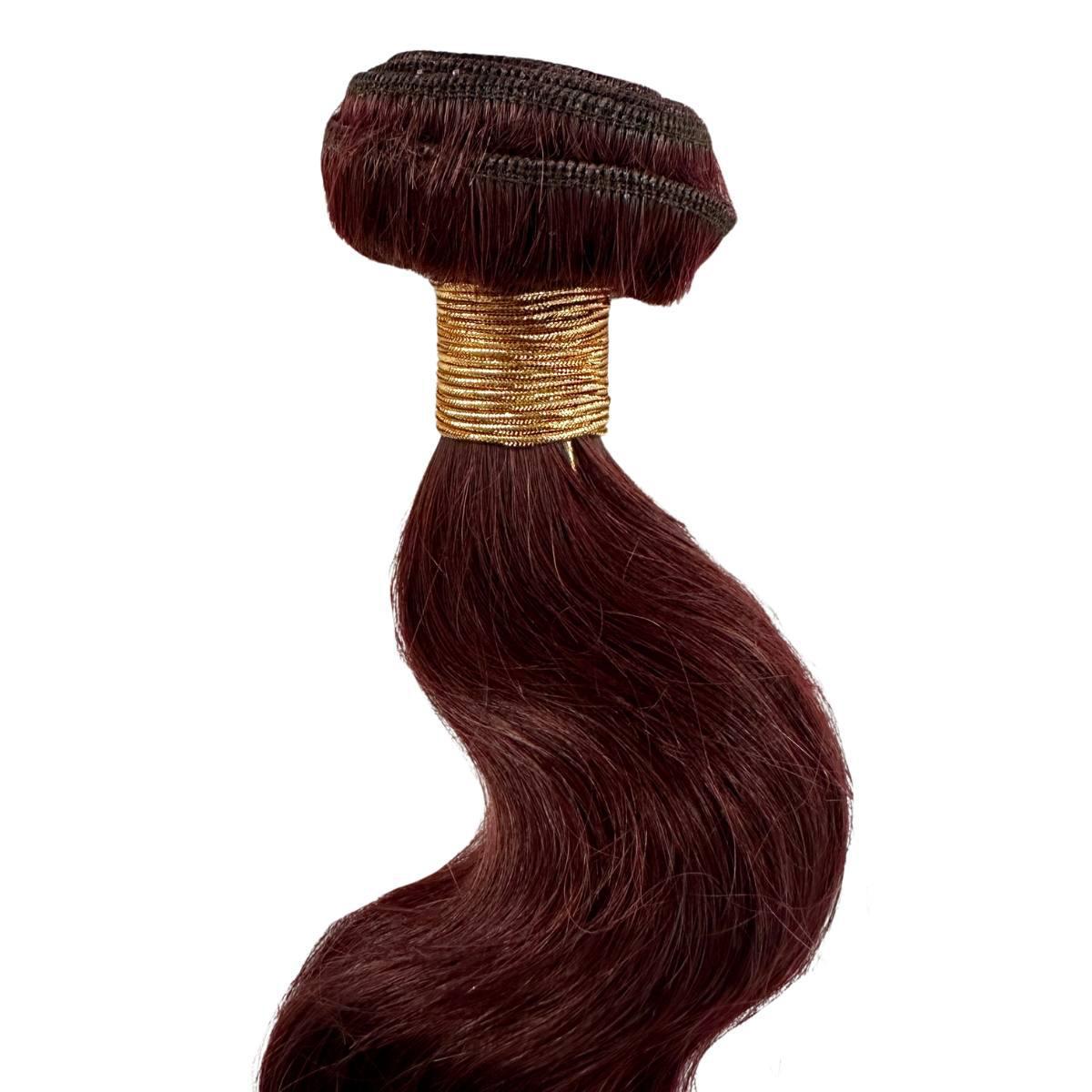 Extensiones de cabello 100% humano color borgoña Body Wave