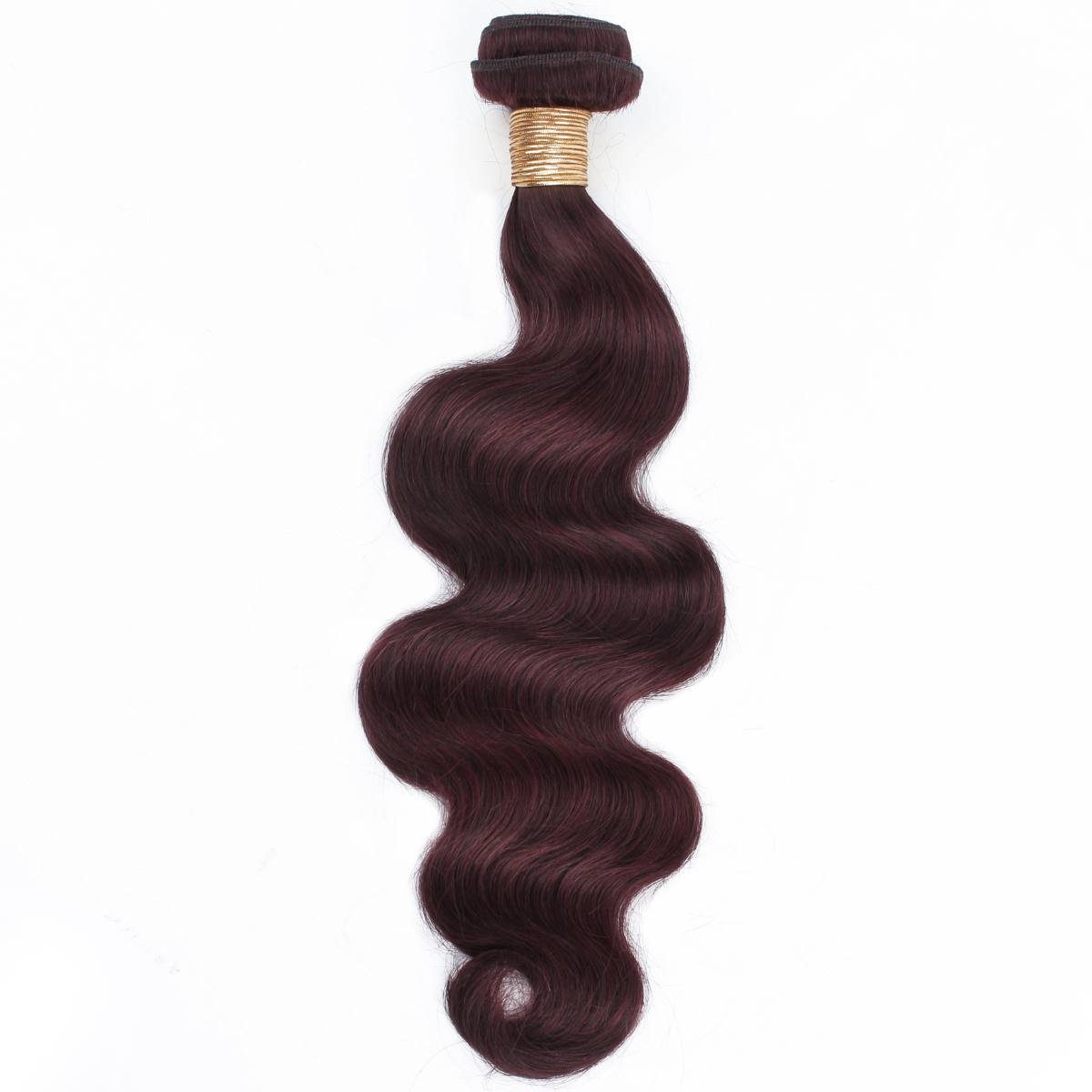 Extensiones de cabello 100% humano color borgoña Body Wave