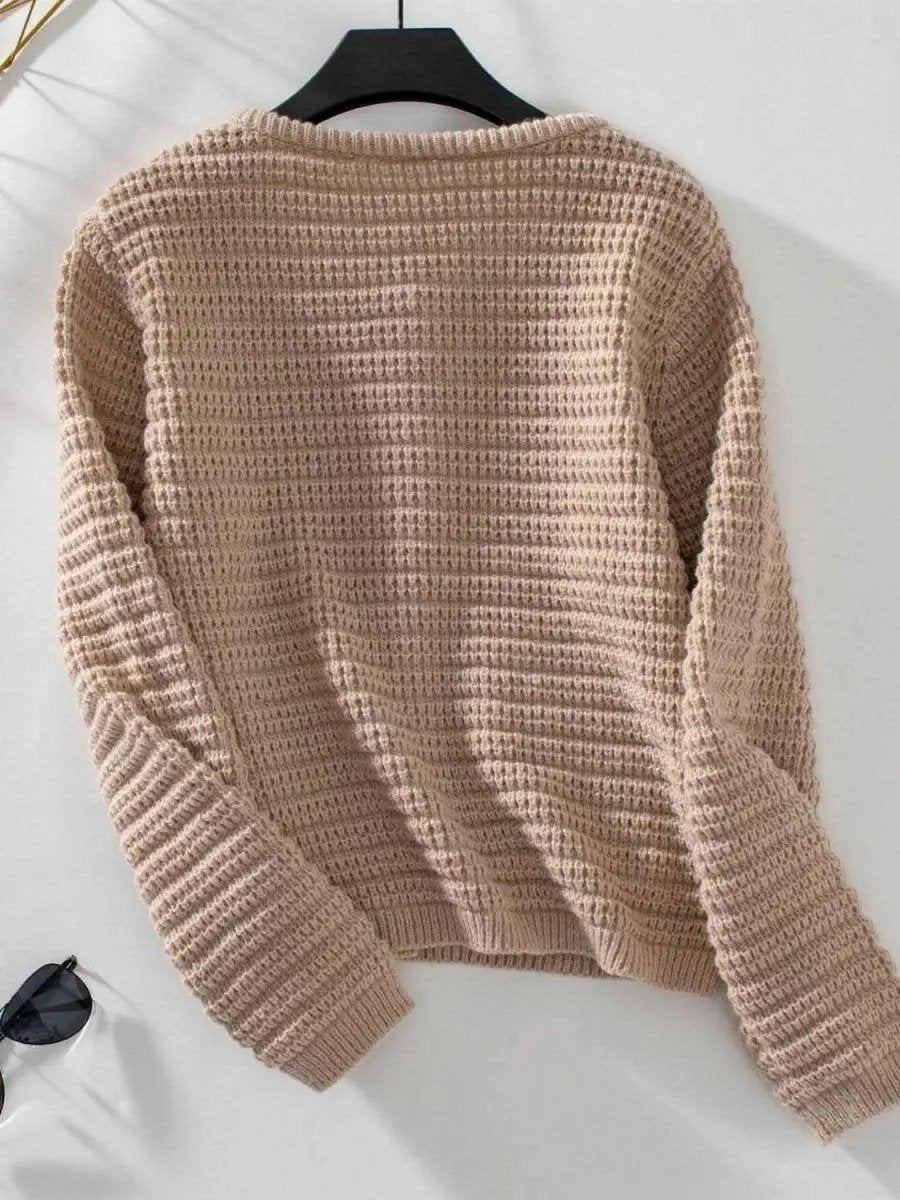 Shirts Trendsi Button Up Cardigan Women's Everyday Long Sleeve Knit Sweater Comfortable