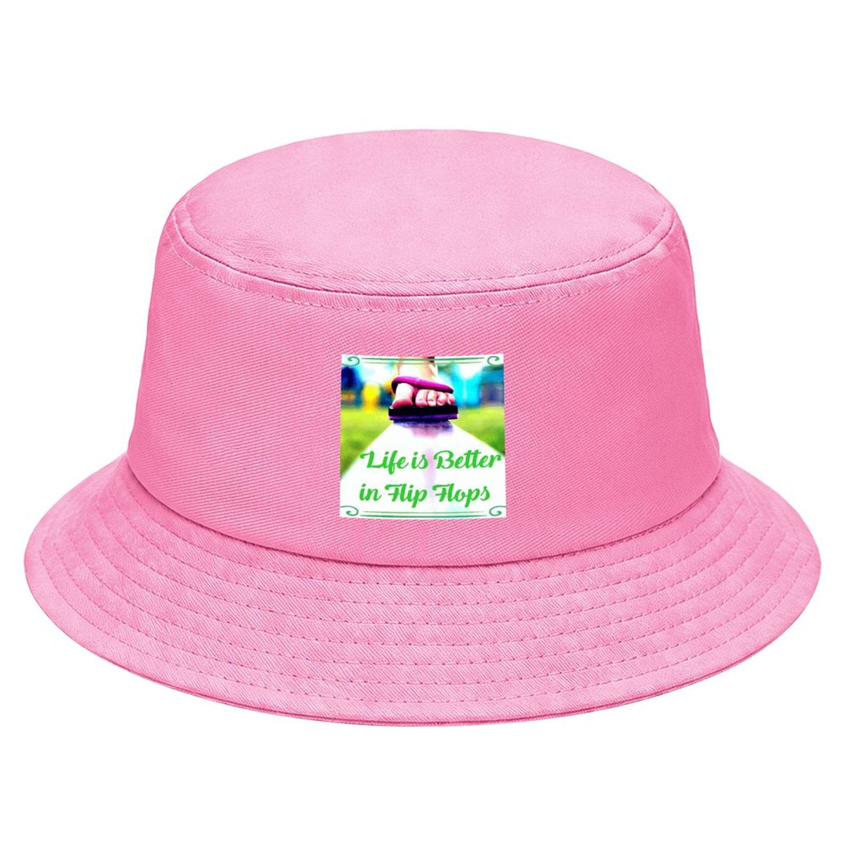 Life is Better in Flip Flops Children’s Bucket Hat (Front Printing)