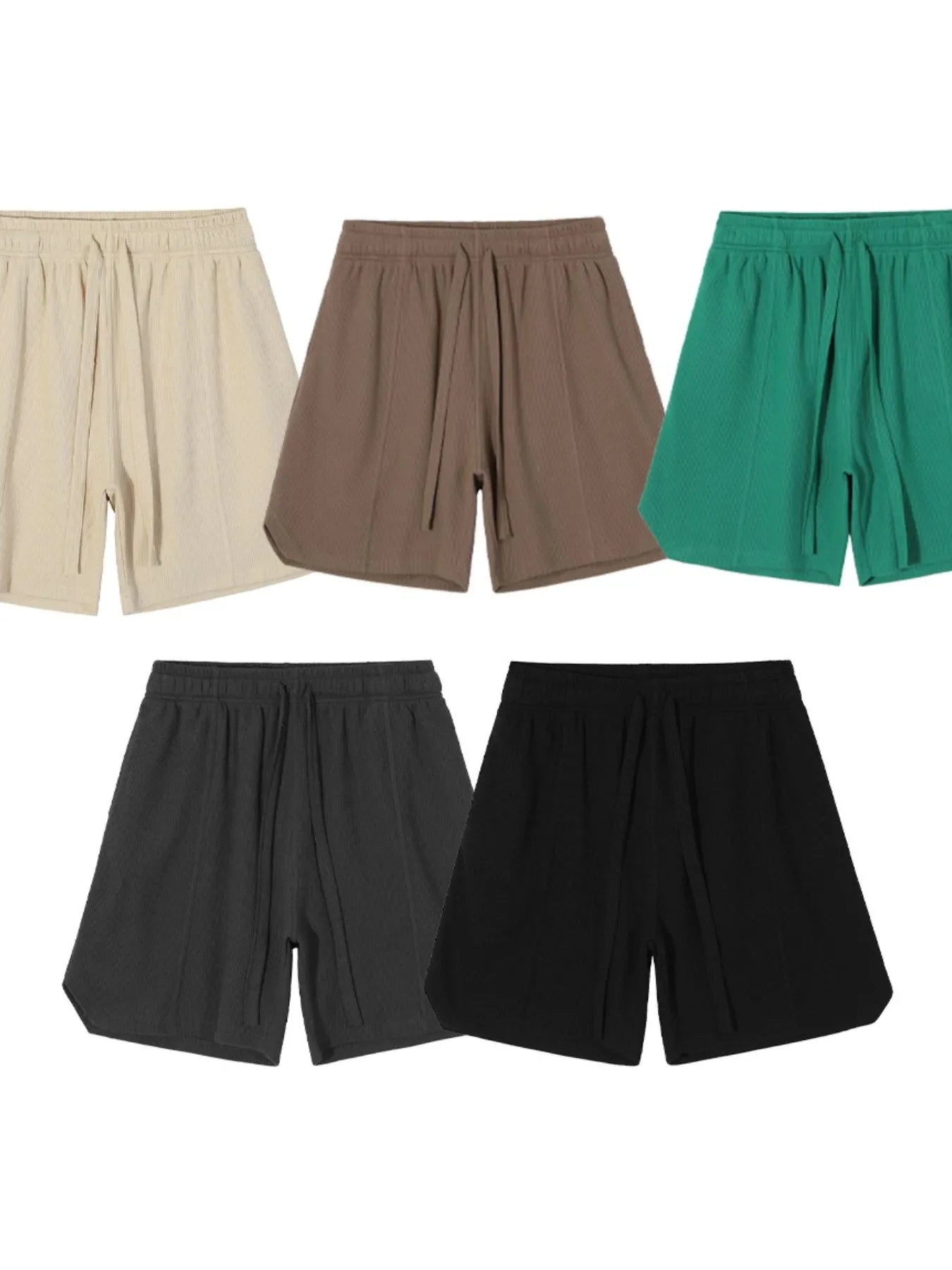 Pantalones cortos de hombre con cordón y bolsillos