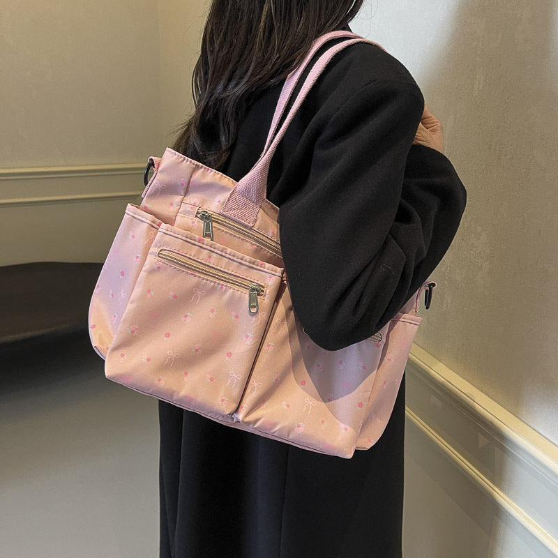 Women's Retro Printed Travel Tote Travel Bag