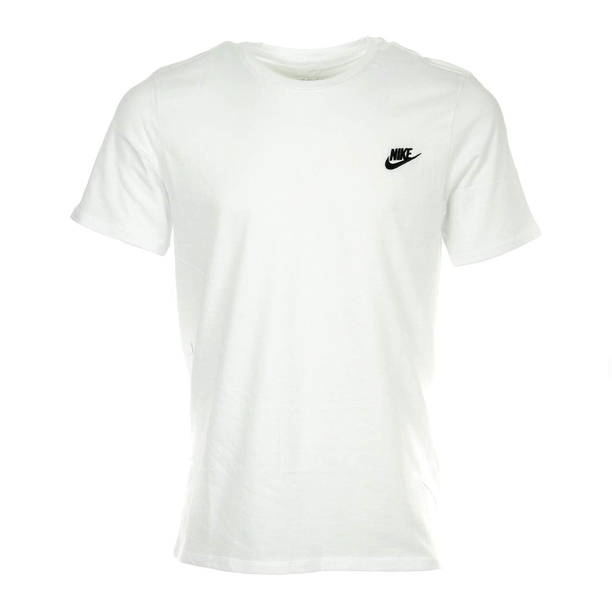 NIKE Sportswear Mens Club Embroidered Futura Tee White/Black Medium