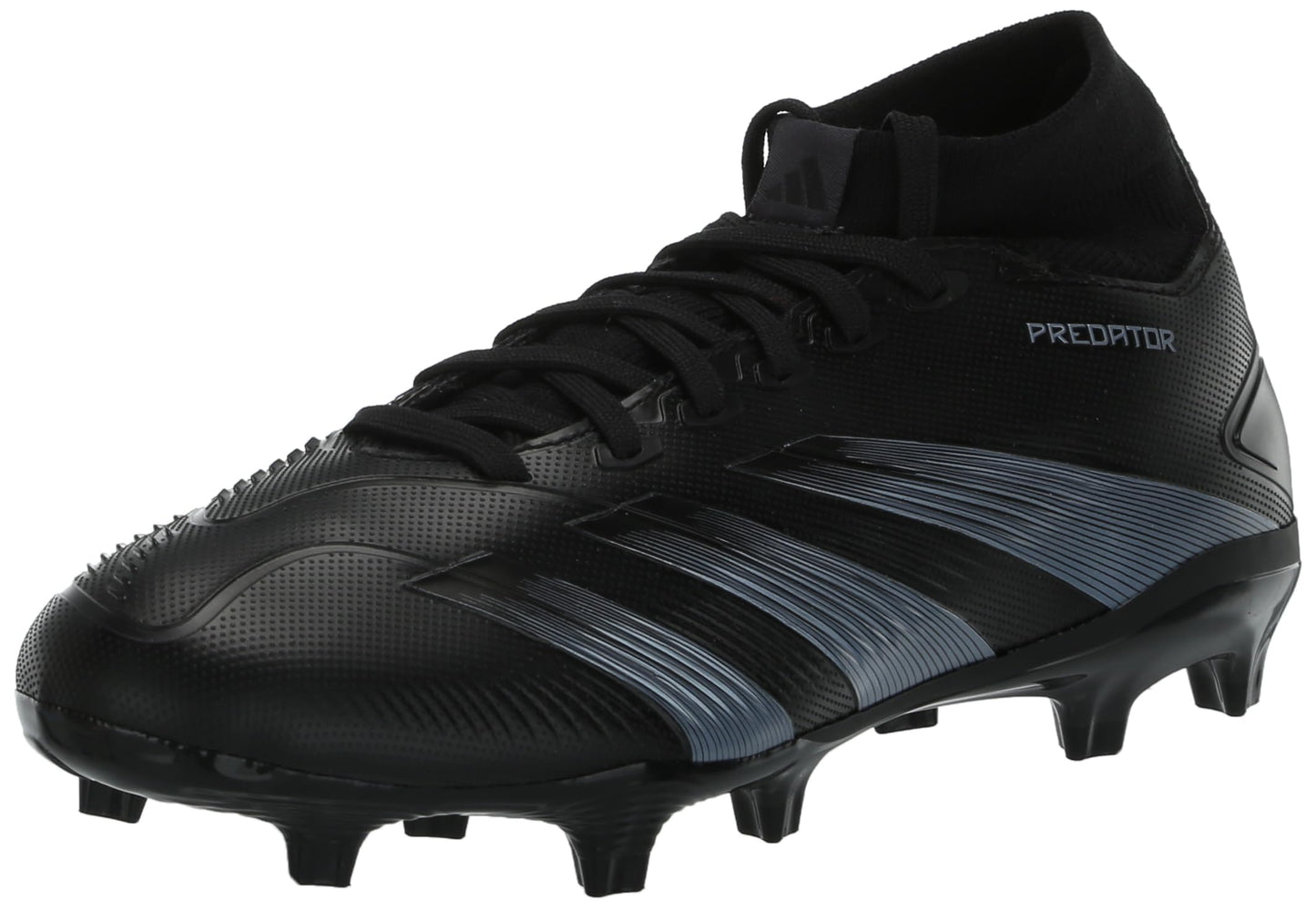 adidas Unisex Predator 24 League Firm Ground Sneaker Black/Carbon/Black 10.5 US Men