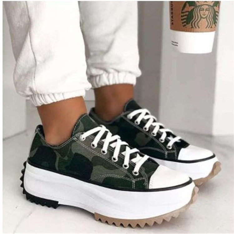 Women's Low-top Platform Canvas Shoes