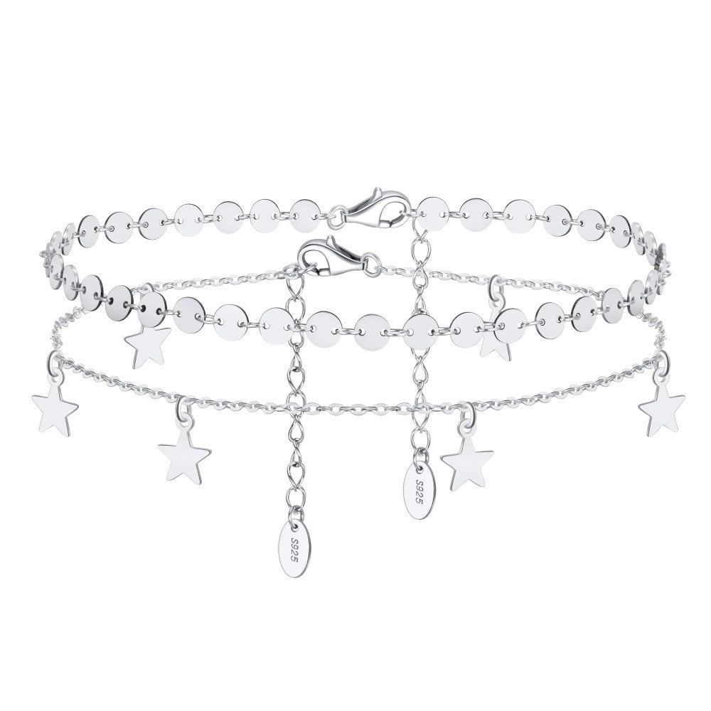 S925 Sterling Silver Feet Chain