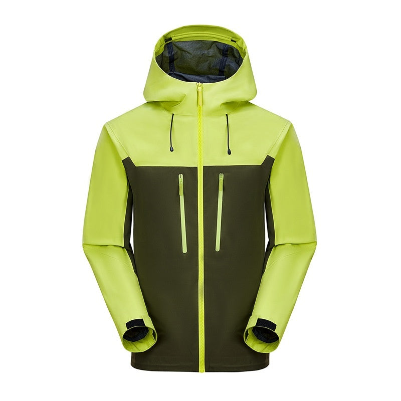 Chaqueta Impermeable Rígida Monocapa para Senderismo Unisex