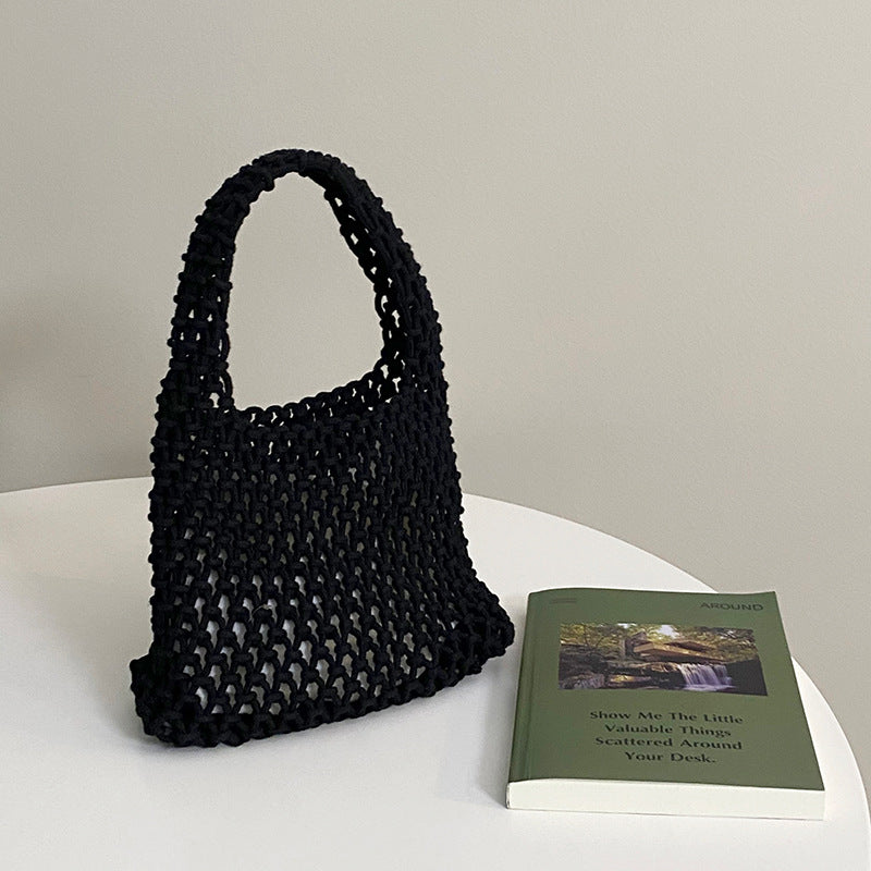 Handwoven Fashion Versatile Mesh Beach Bag Travel Bag