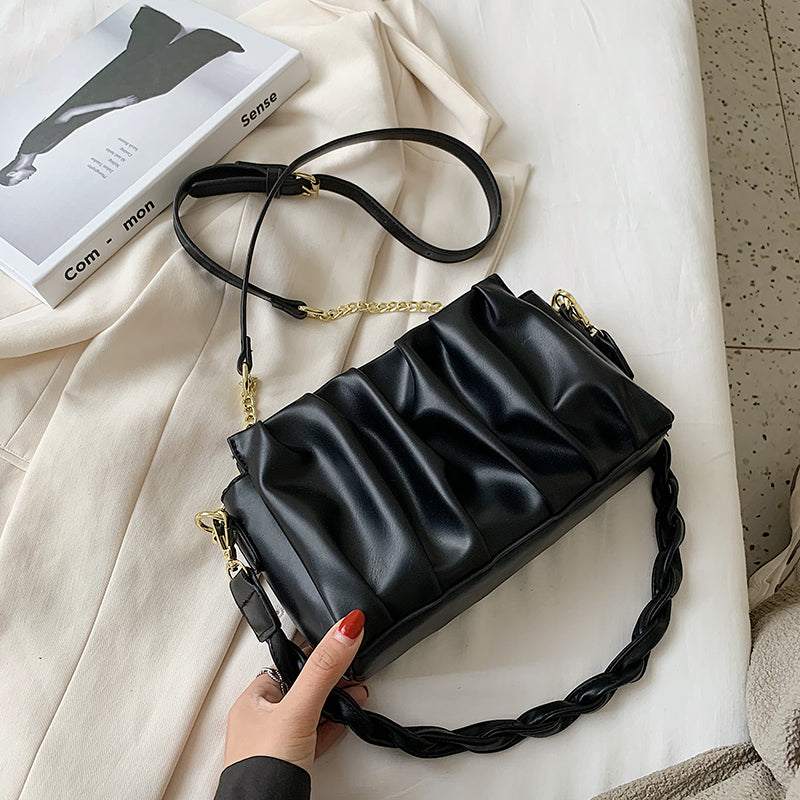 Fold Texture Shoulder Bag