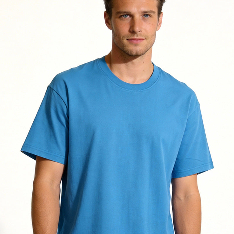 Cotton T-shirt ColorfulUnisexSolid Color