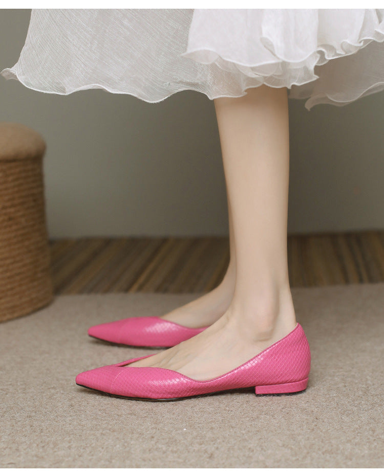 Women's French Pointed Flat Pumps