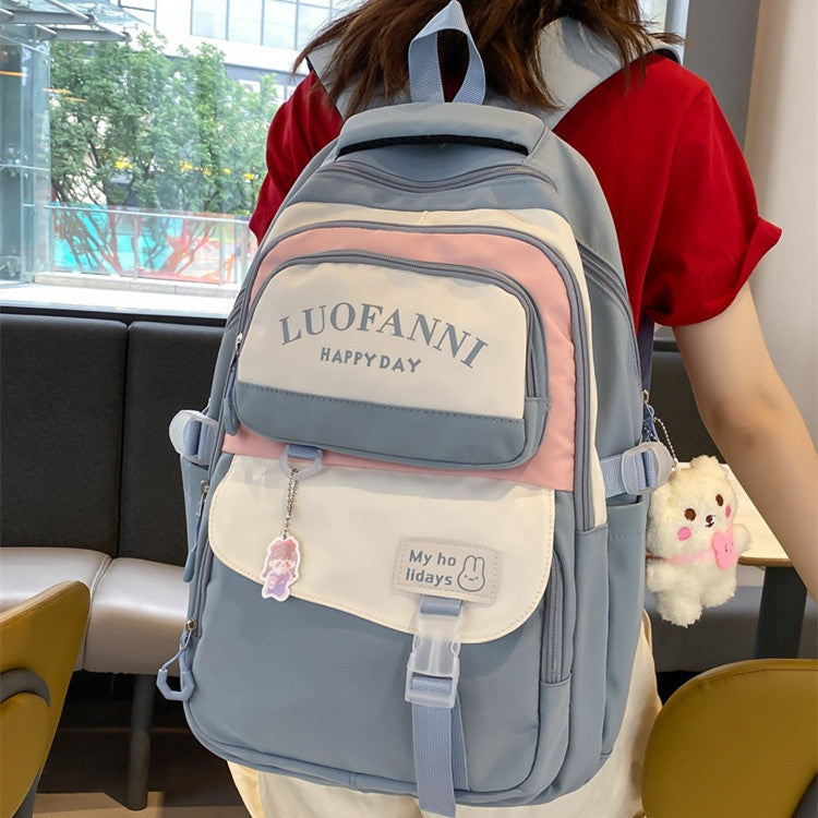 Korean Style College Student Backpack Shoulder Bag