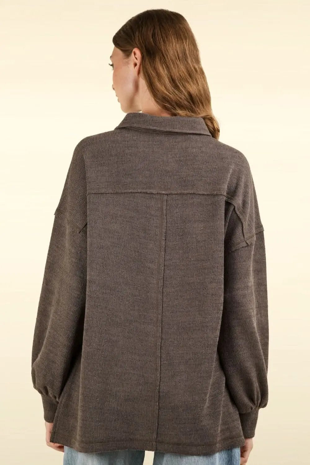 Sweaters Trendsi Knit Top Women's Casual Collared Shirt with Pockets Soft Knit
