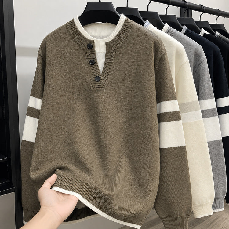 European And American Streetwear Knit Sweater For Men