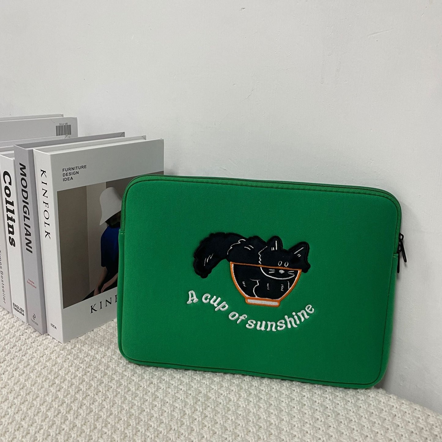 Cute Embroidered Laptop Sleeve Computer Liner Bag