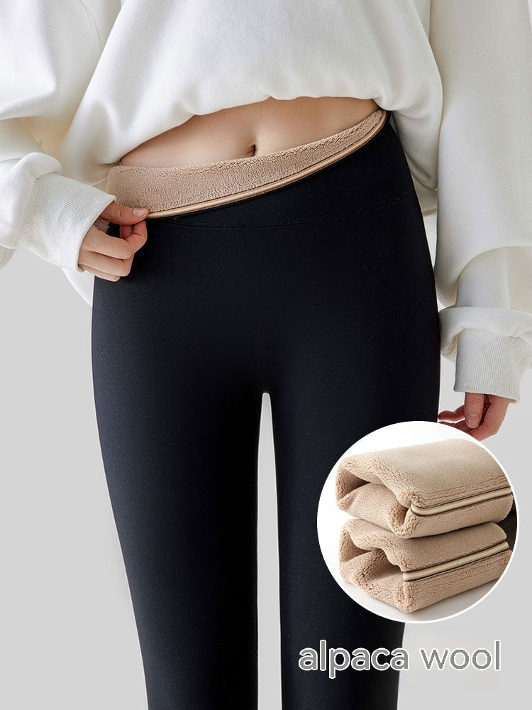 Leggings de mujer de tiro alto, forrados de forro polar y con efecto levantacolas