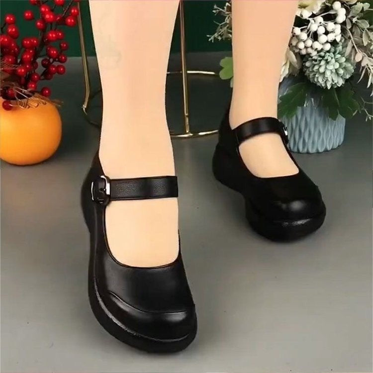 Women's Round-Toe Thick-Soled Shoes