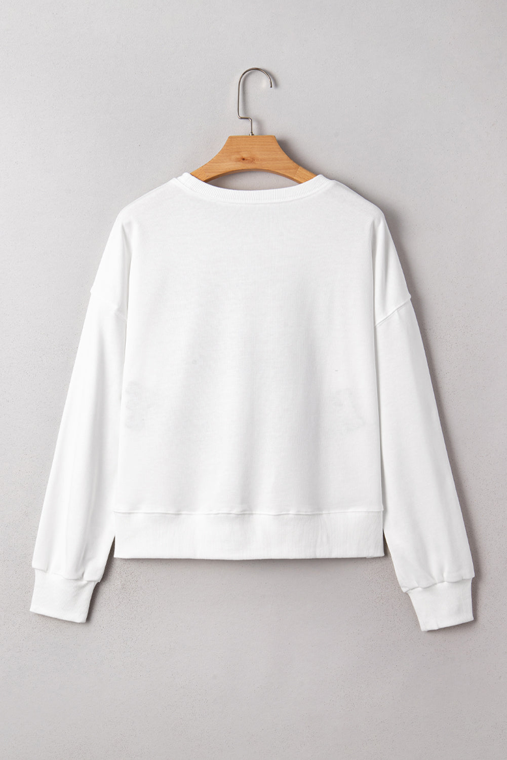 Sudadera suelta con letras de peluche "CLASSY UNTIL KICKOFF" negra