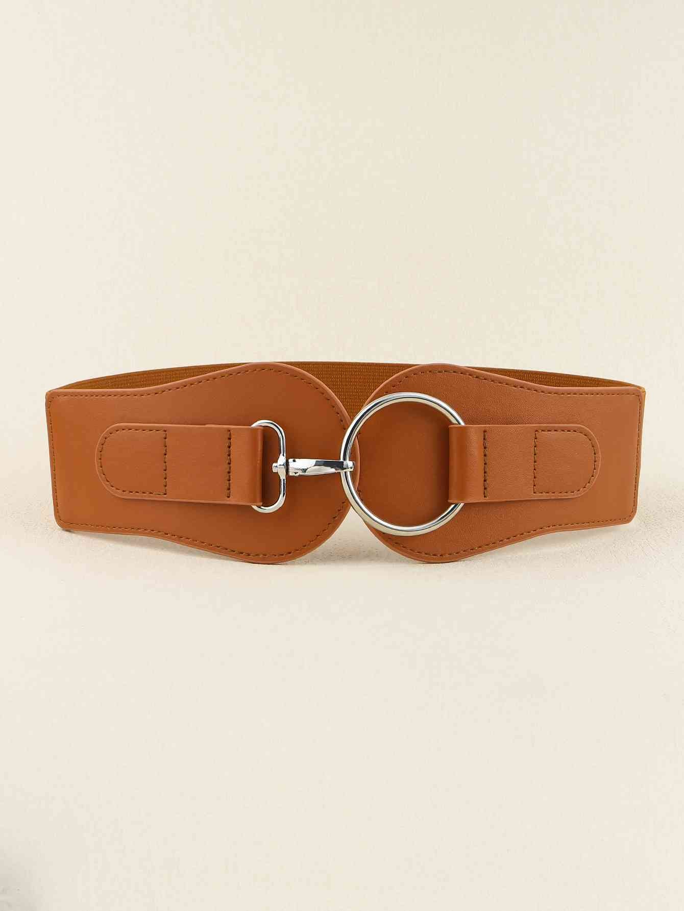 Elegant Fashion PU Elastic Wide Belt – Adjustable Comfort Fit See size chart under “more details”