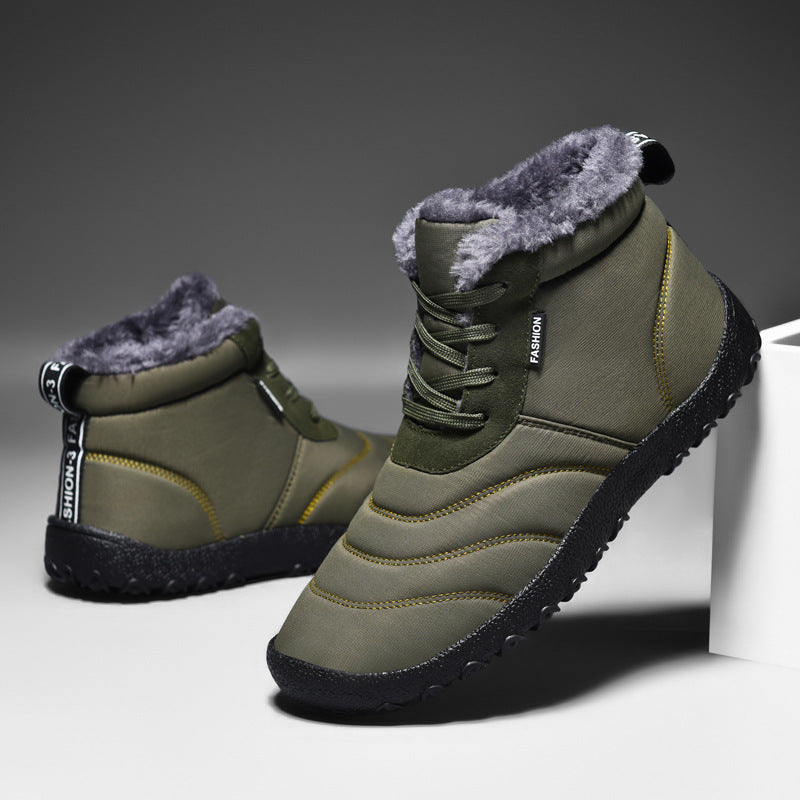 Fleece-Lined Casual Snow Boots