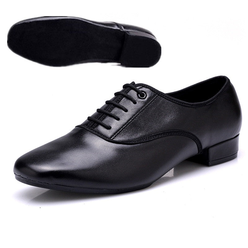 Men's Microfiber Leather Wear-Resistant Dancing Shoes