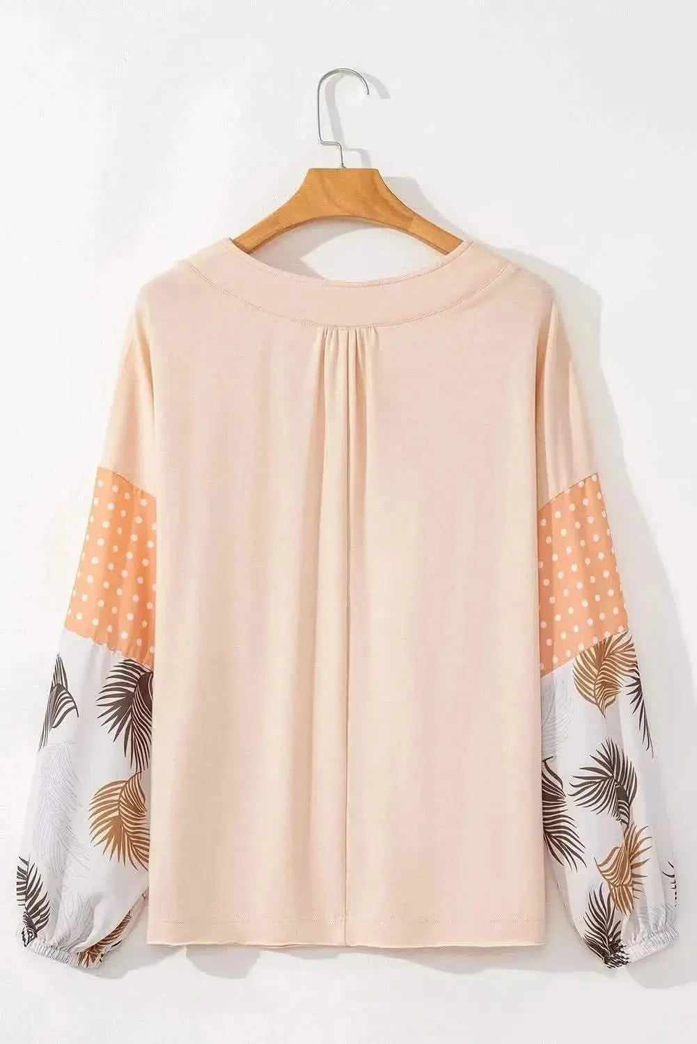Women's Blouse Printed V-Neck Blouse - Long Sleeve - Stylish & Versatile