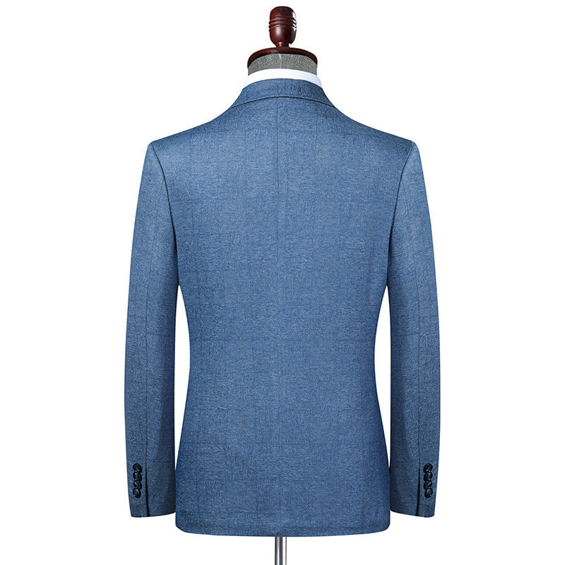 Stretch Mens Slim-Fit Blazer Casual Jacket