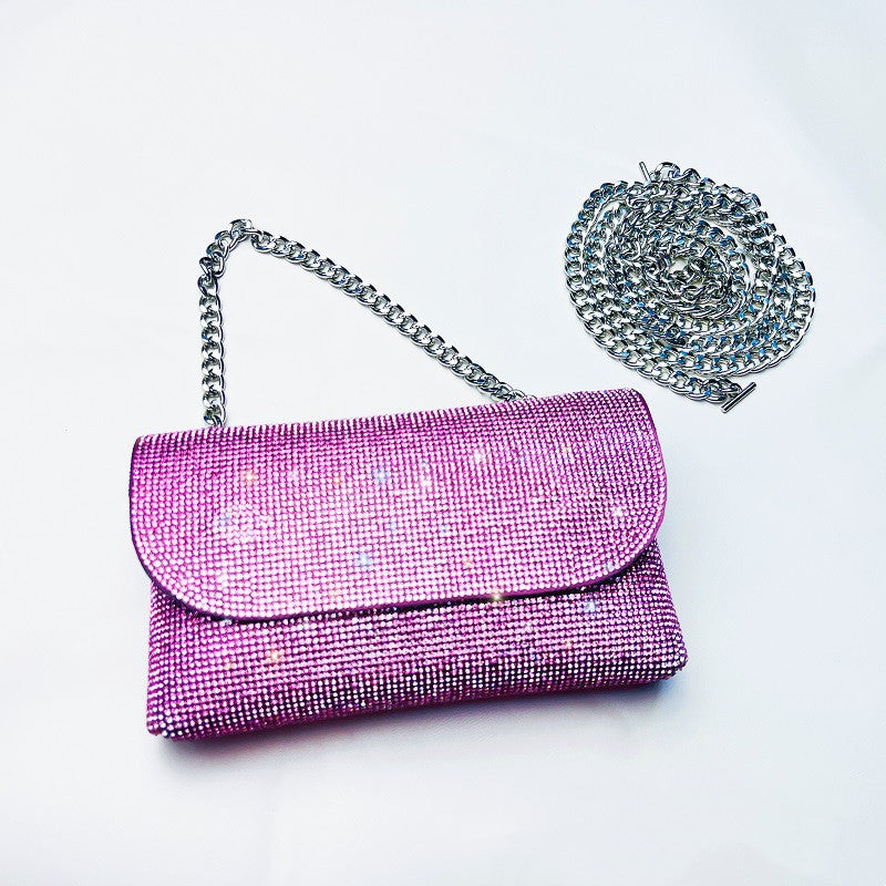 Women's Niche Design Rhinestone Embellished Crossbody Bag