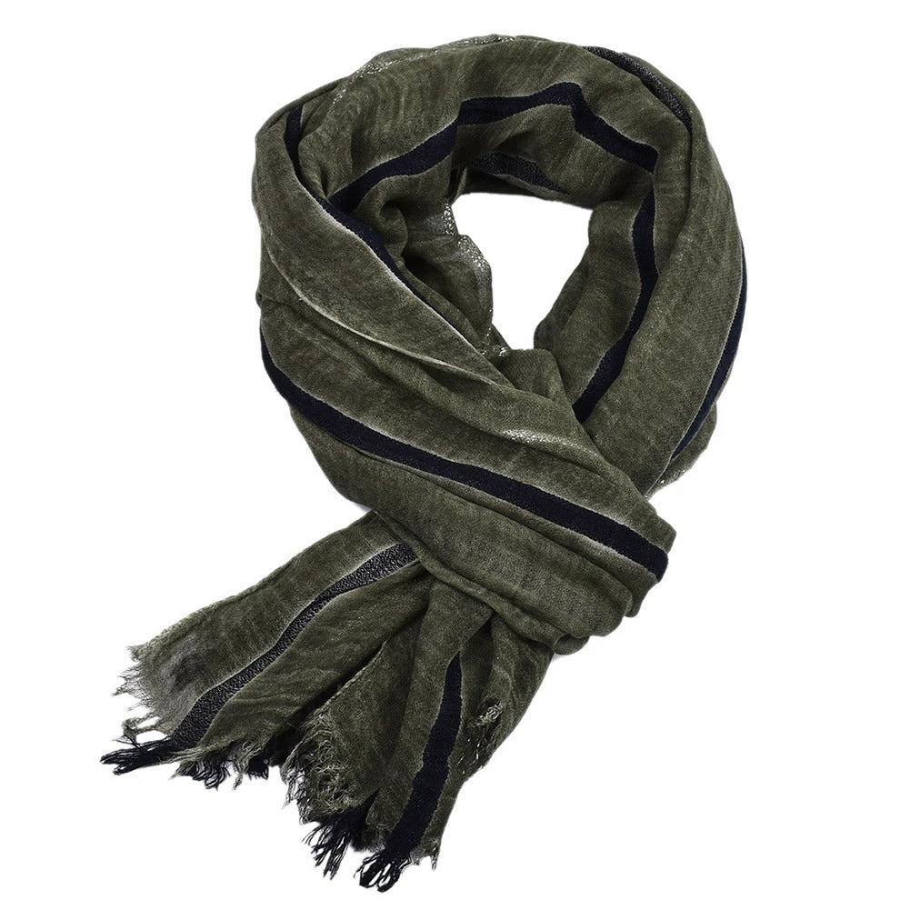 Men's Retro Striped Scarf