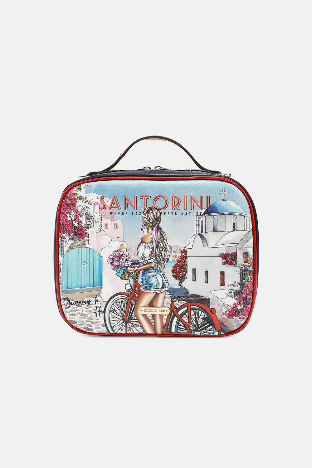 Bolso con estampado de Nicole Lee USA con tres bolsos pequeños