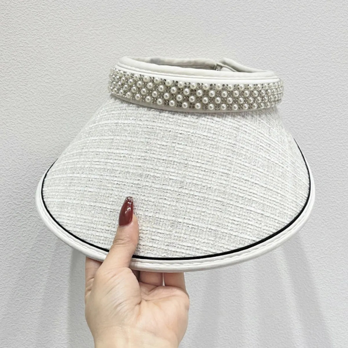 Pearl Detail Sunscreen Hat