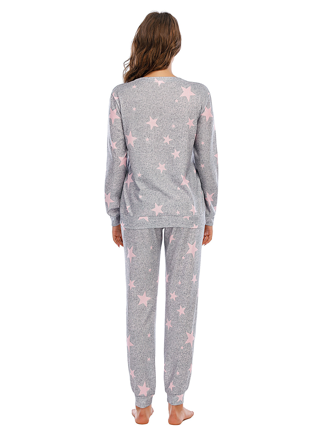 Conjunto de pijama de top y pantalón con estrellas
