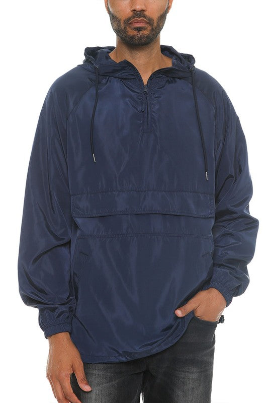 Chaqueta Anorak Rompevientos con Bloques de Color