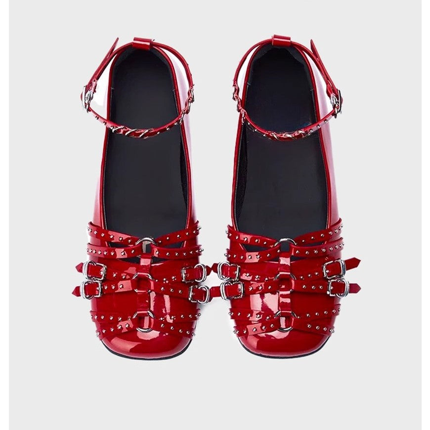 Women's New Genuine Leather Retro Flats
