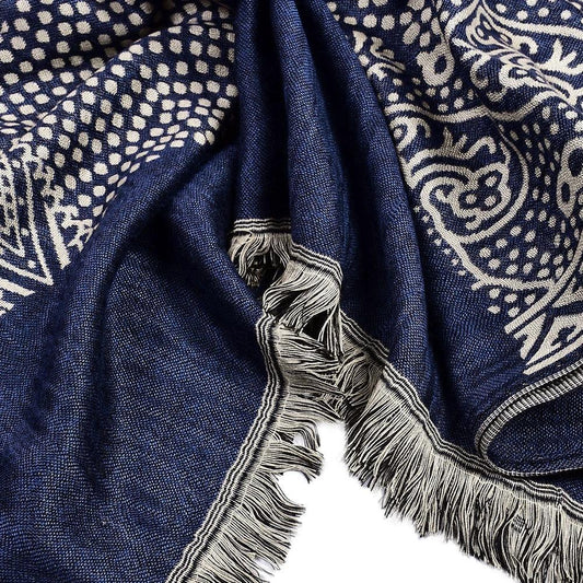 Men's Cotton And Linen Short Scarf