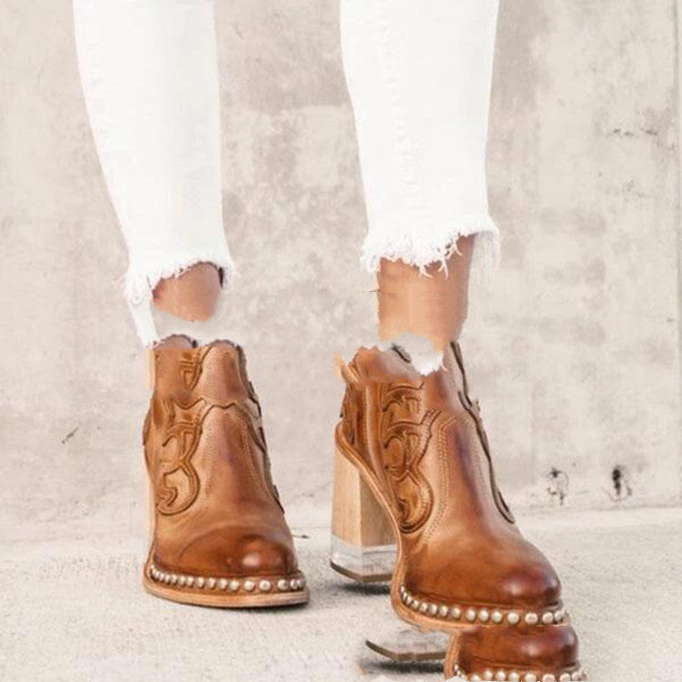 Women's Block Heel Boots