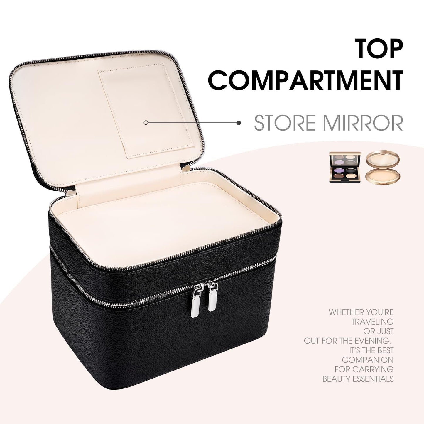 Women's Double-Layer Large-Capacity Travel Makeup Bag Travel Bag