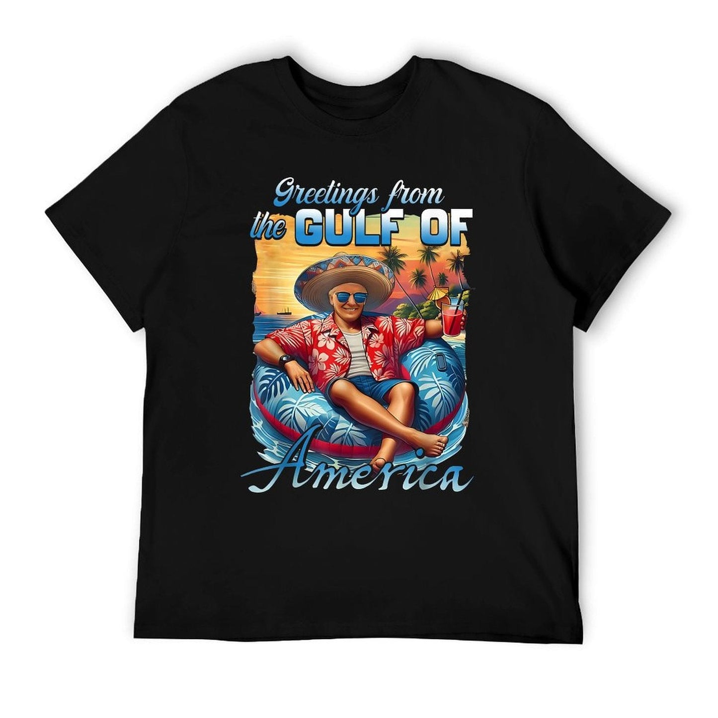 Gulf Of Usa America Trump Greeting from The Patriotic Gulf Vintage-inspired T-Shirt