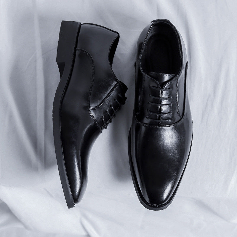 New Mens Pointed-toe, British-style, Minimalist Business Dress Shoes