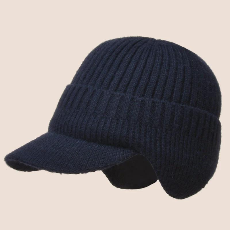 Men's Warm Ear Protection Knitted Beanie Hat