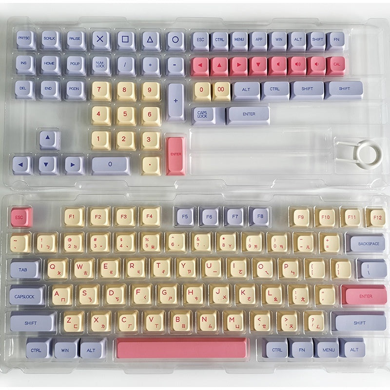 Cute Personalized Cotton Candy Keycaps