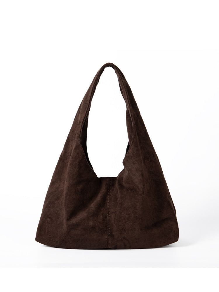 Suede Hobo Travel Bag