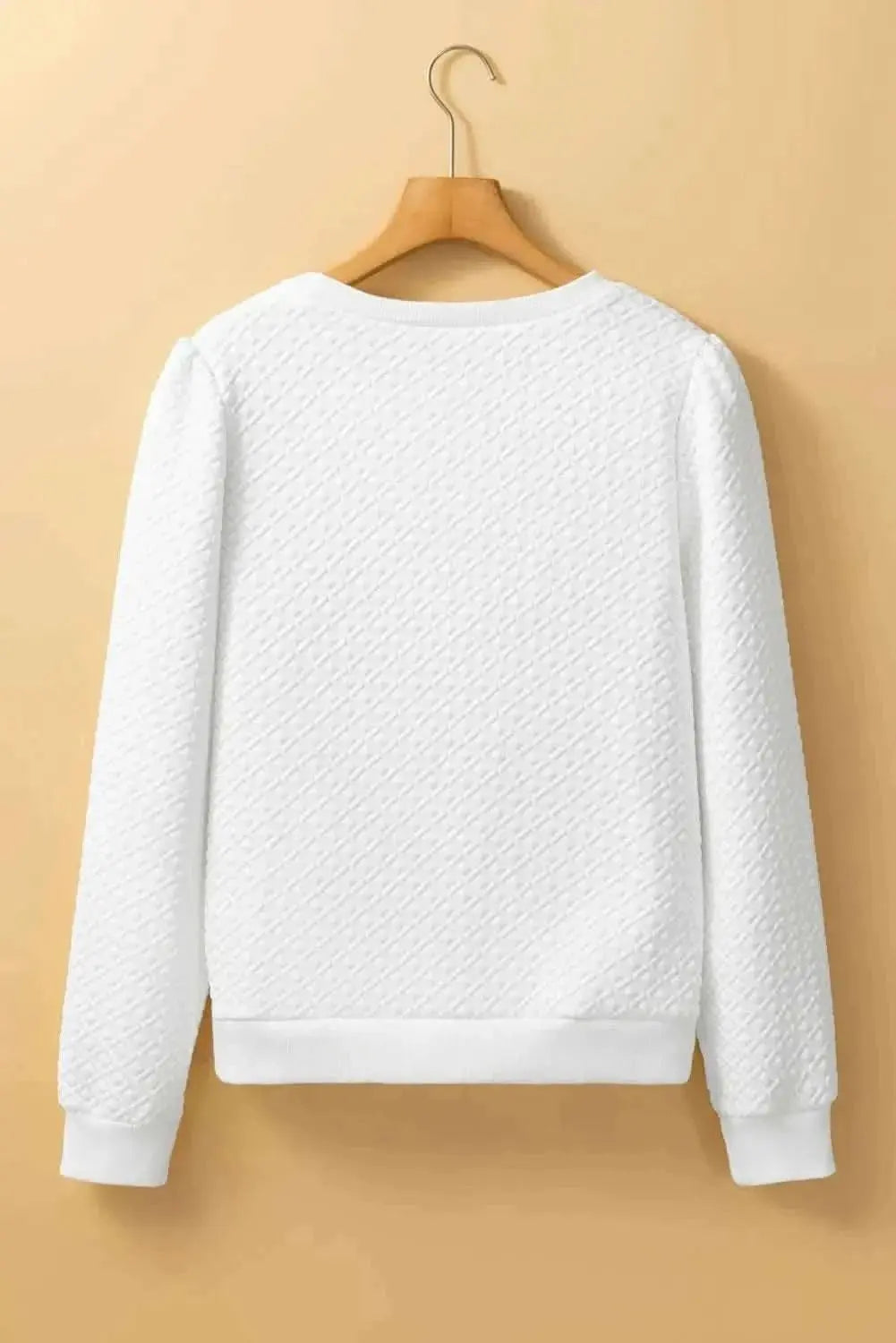 Trendsi Women's Textured Long Sleeve Top — Flattering Fit For Everyday Wear