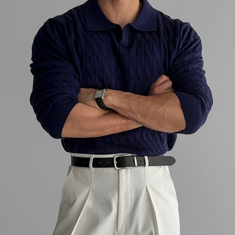 Mens Casual Comfortable Pullover Sweater