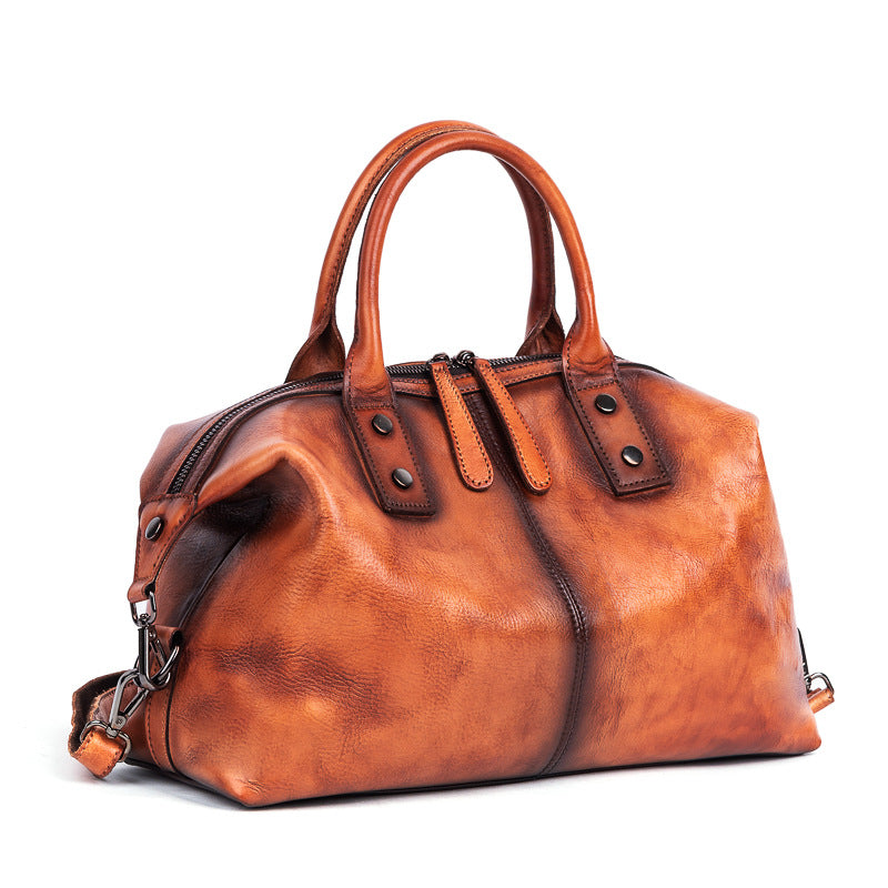 Retro Cowhide Messenger Bag