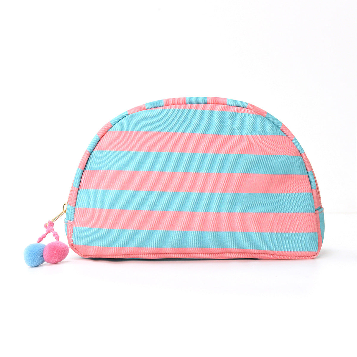 Striped Fashionable Shell-Shaped Makeup Bag