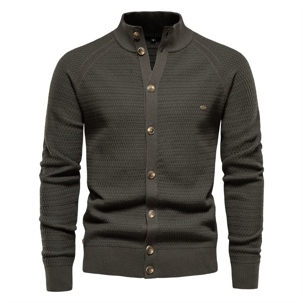 European And American Jacket Cross-border Foreign Trade Autumn And Winter New Cardigan Men's Sweater High Quality Business Sweater Knitted Sweater For Men